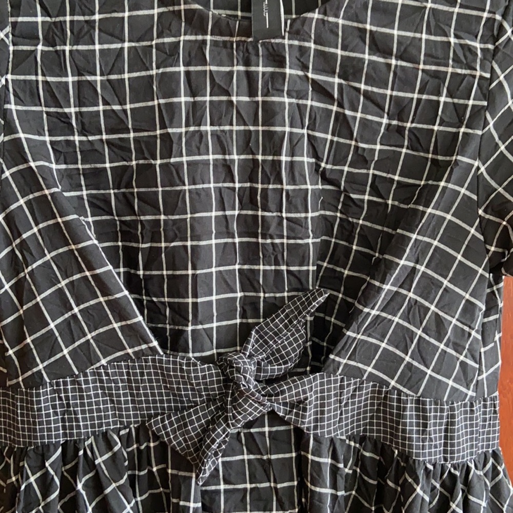Grid Pattern Dress - image 4